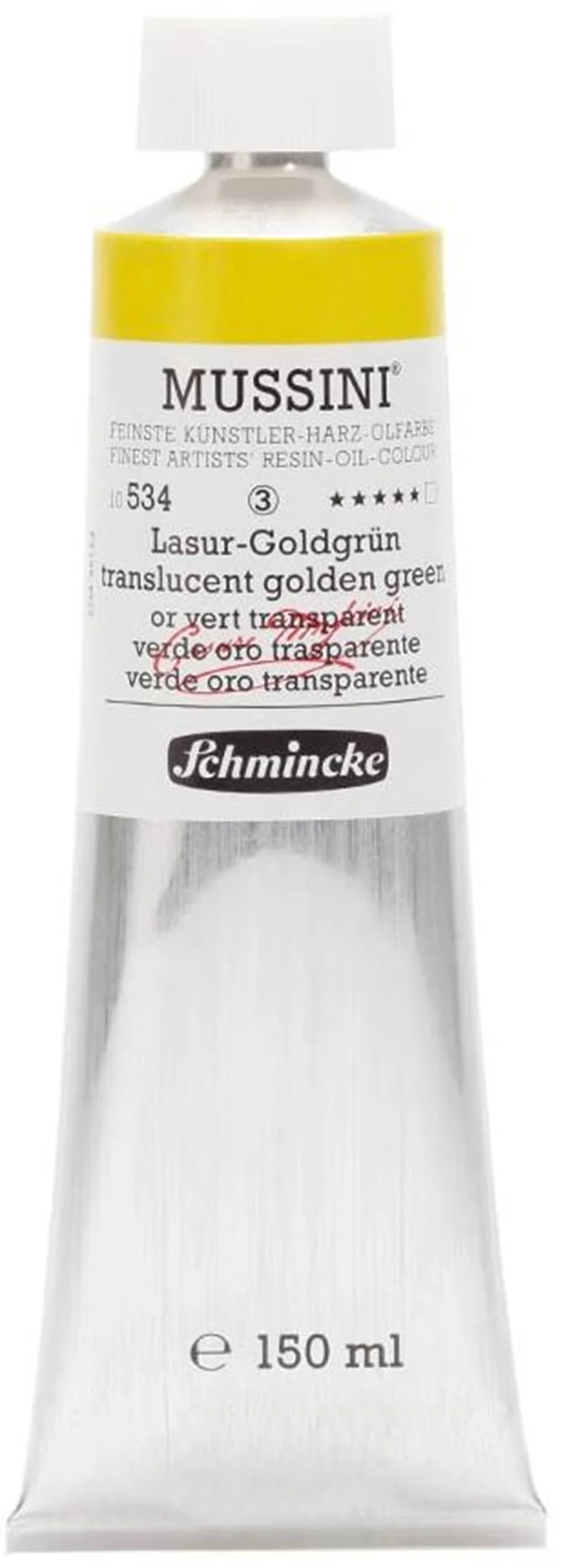 SCHMİNCKE MUSSİNİ ARTİST YAĞLI BOYA 150 ML SERİ 3 534 TRANSLUCENT GOLDEN GREEN 10534019