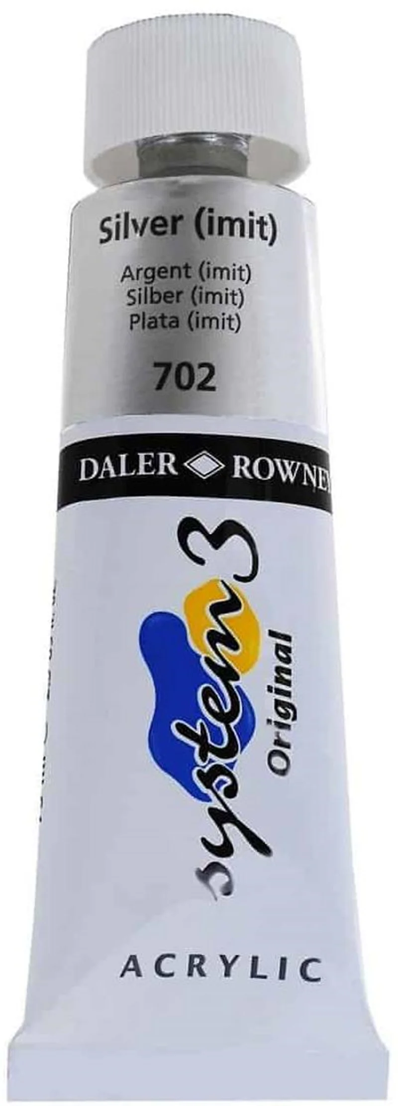 DALER ROWNEY AKRİLİK BOYA SYSTEM 3 ORIGINAL SERİSİ 75 ML SILVER IMIT 129075702