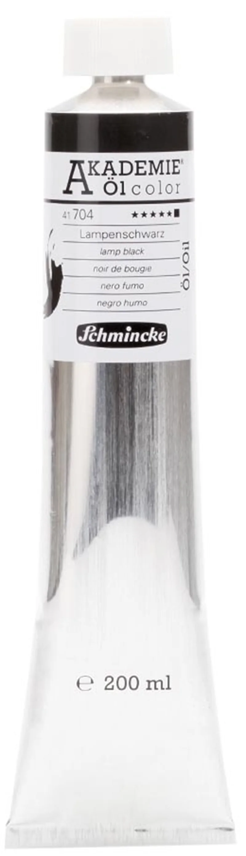 SCHMİNCKE AKADEMİE ÖL COLOR YAĞLI BOYA 200 ML SERİ 1 704 LAMP BLACK 41704015