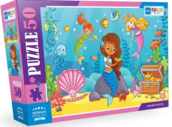 BLUE FOCUS PUZZLE 50 PARÇA MERMAID ( DENİZ KIZI ) BF311