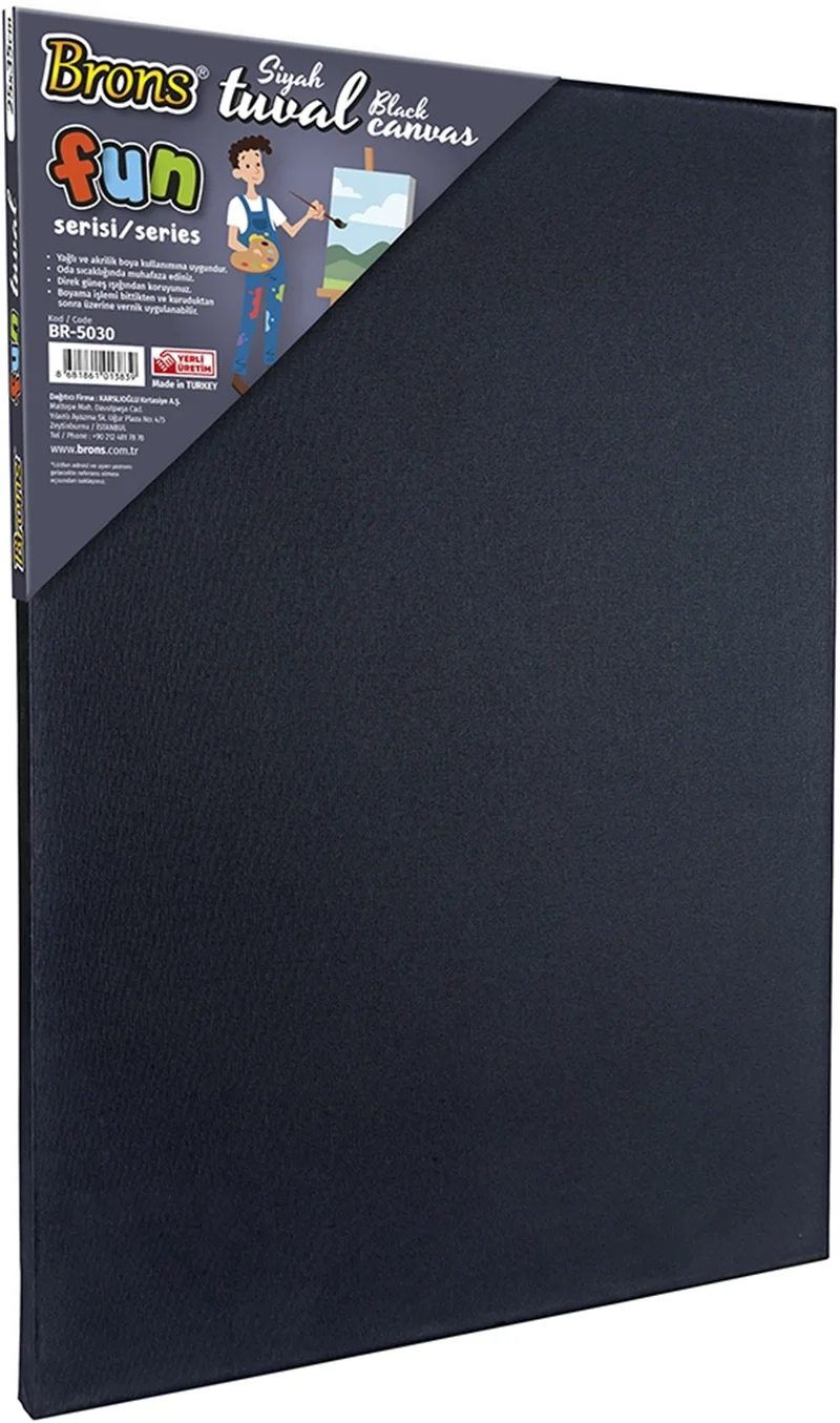 BRONS TUVAL FUN SERİSİ SİYAH 25x35 BR-5030