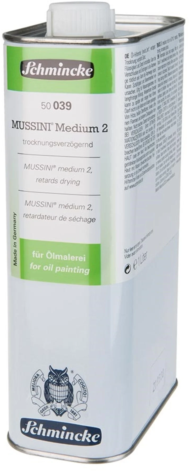 SCHMİNCKE MUSSINI MEDİUM 2 YAĞLI BOYA GEÇ KURUTUCU 1000 ML 50039 50039029