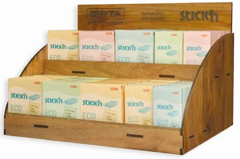 GIPTA YAPIŞKANLI NOT KAĞIDI ECO PASTEL 408 Lİ STAND 2174M00