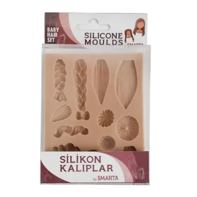 SMARTA SİLİKON KALIP BEBEK SAÇ SETİ SK1013024
