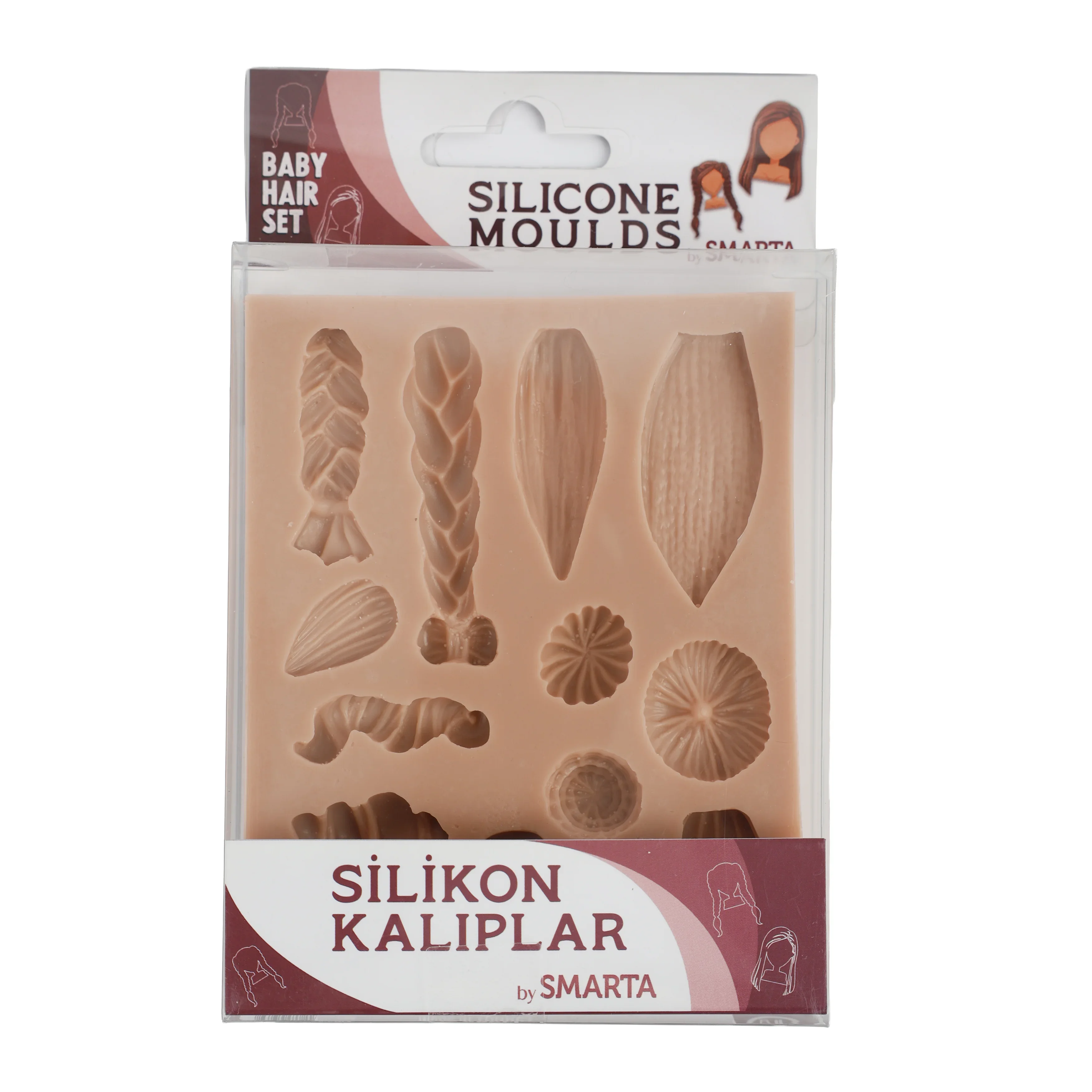 SMARTA SİLİKON KALIP BEBEK SAÇ SETİ SK1013024