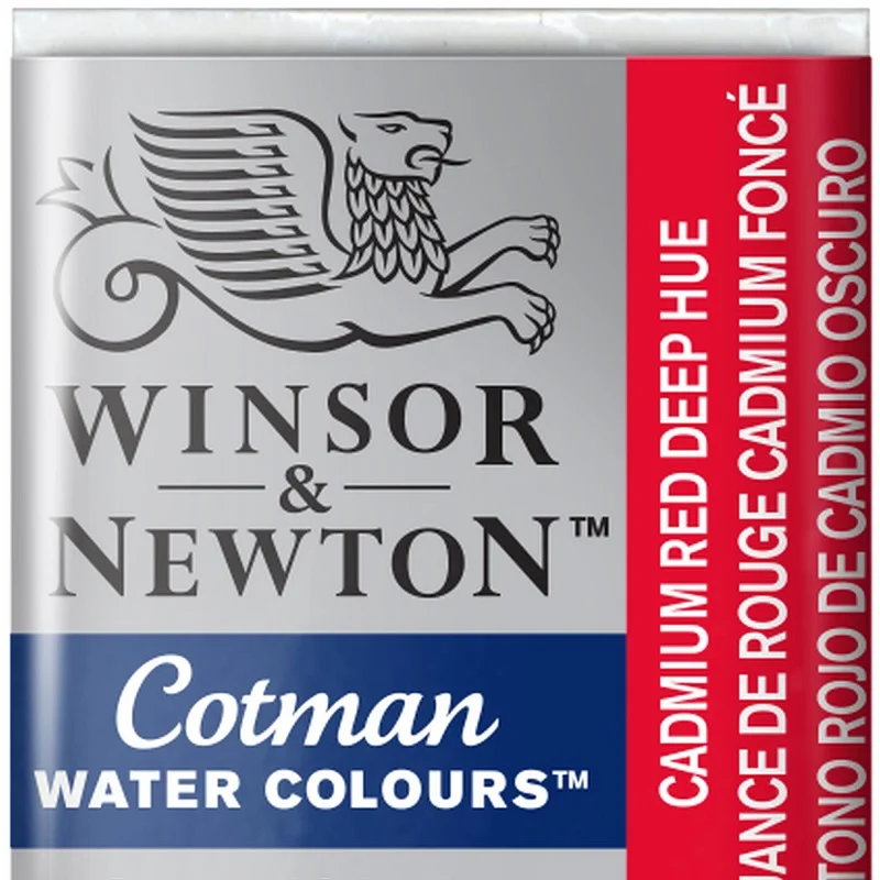W&amp;N SULU BOYA COTMAN YARIM TABLET CADMIUM RED DEEP HUE WN-0301098