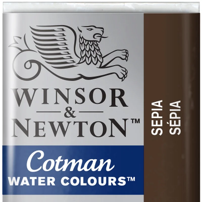 W&N SULU BOYA COTMAN YARIM TABLET SEPIA 609 WN-0301609