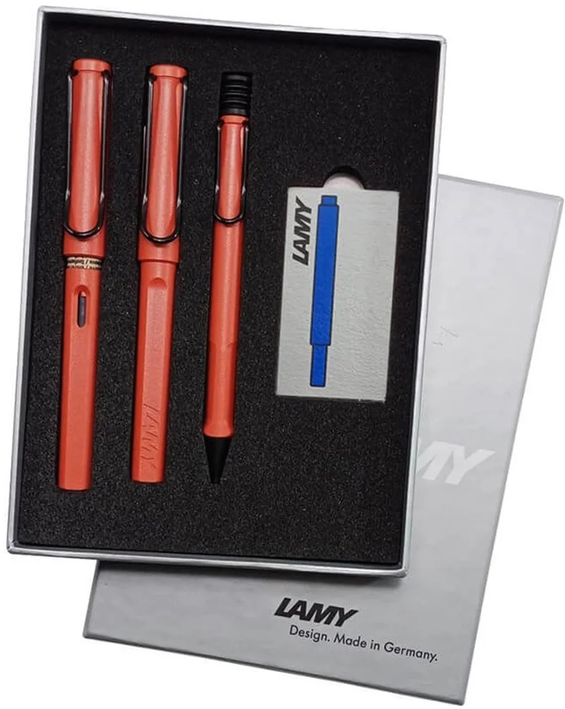 LAMY DOLMA+ROLLER+VERSATİL KALEM SET SAFARI TERRA RED TB3-41TR