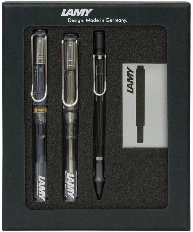 LAMY DOLMA+ROLLER+VERSATİL KALEM SET VISTA K.ŞEFFAF TB3-12DRV