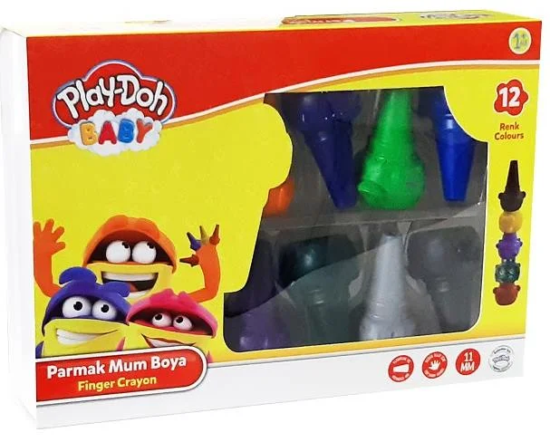 PLAY-DOH BABY PARMAK MUM BOYA 12 RENK PLAY-CR017