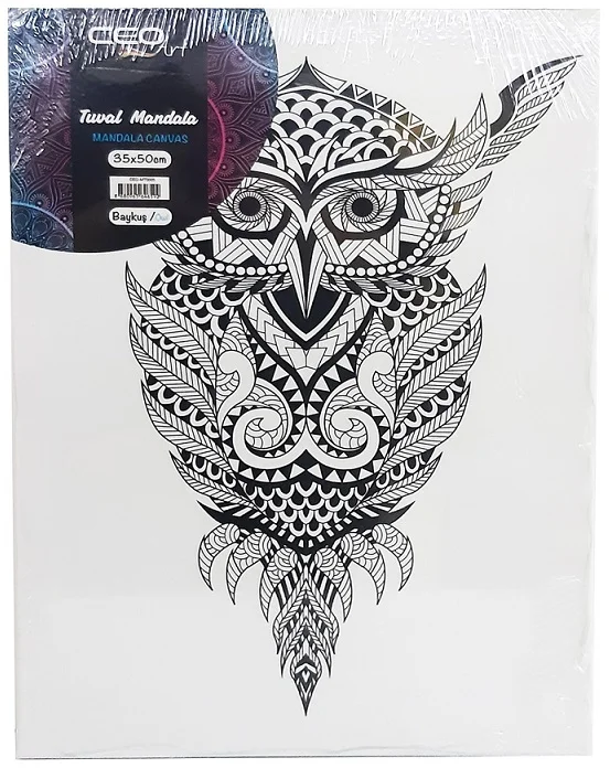 CEO ART TUVAL 35x50 MANDALA BAYKUŞ CEO-MT0005