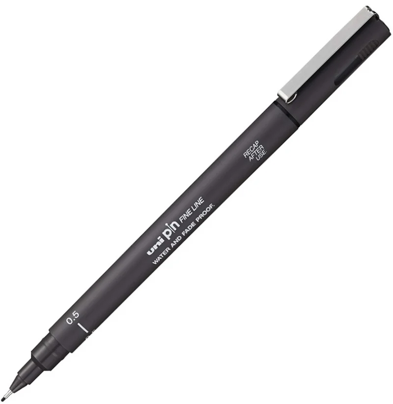 UNİ DRAWING PEN PIN05-200 0.5 KOYU GRİ