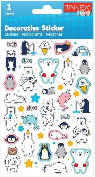 TANEX STICKER BUZ DEVRİ SERİSİ 6 ADET TNX-25006