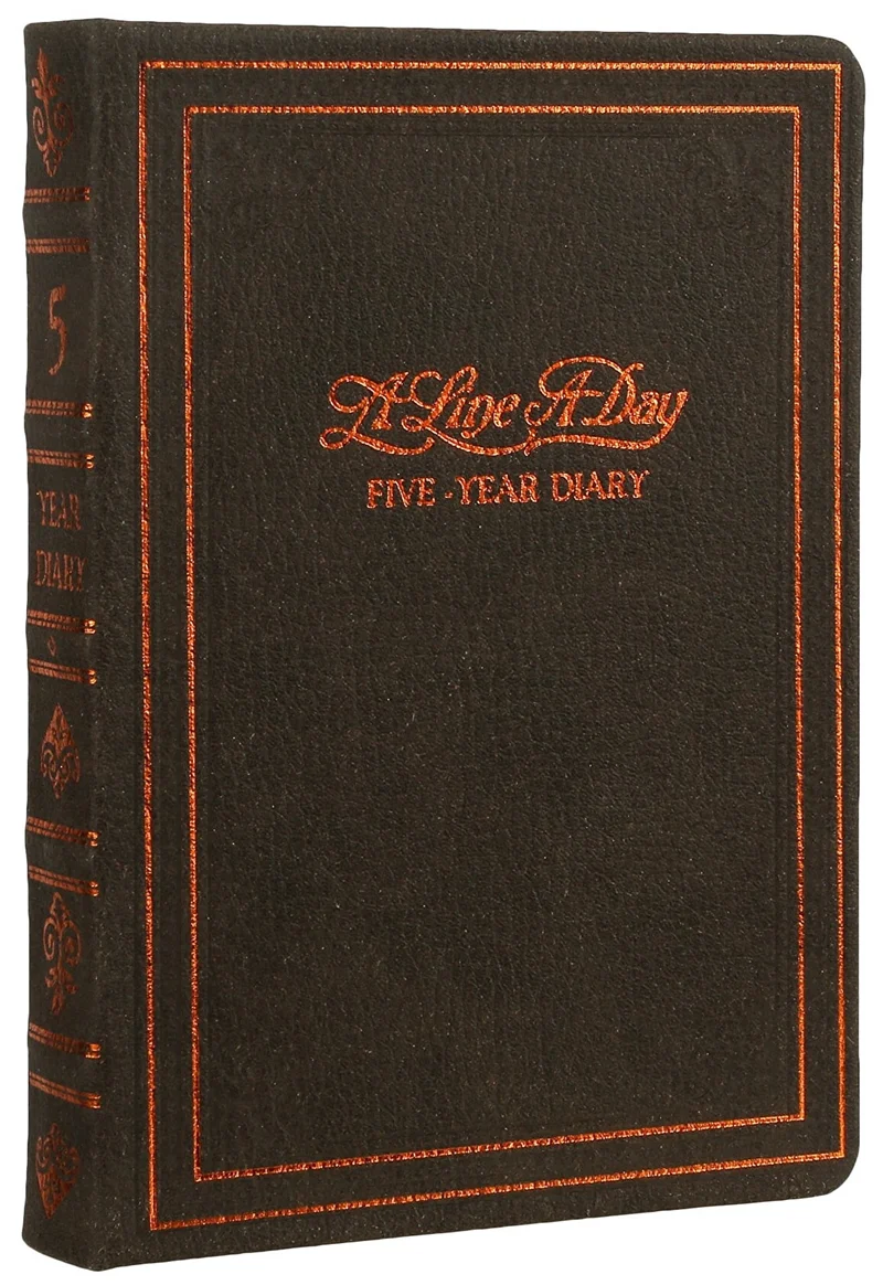 VJ AJANDA VINTAGE TARİHSİZ 5 YILLIK KAHVERENGİ 4 1084