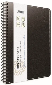 GIPTA DEFTER SUNDAY NOTES A4 SPİRALLİ DERİ KAPAKLI 140 YP. ÇİZGİLİ 5044