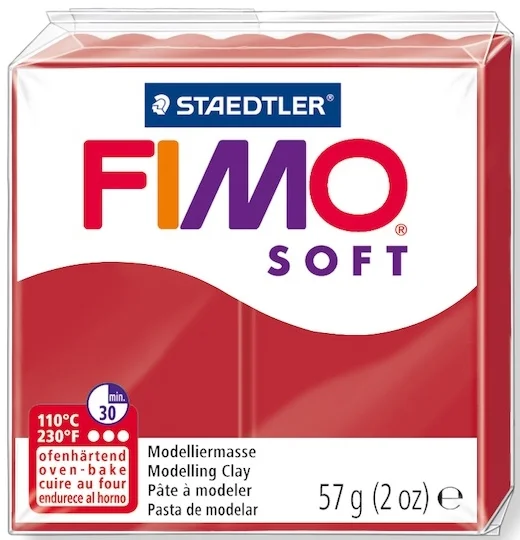 FIMO SOFT MODELLEME KİLİ 57 GR NOEL KIRMIZI 8020-2 P