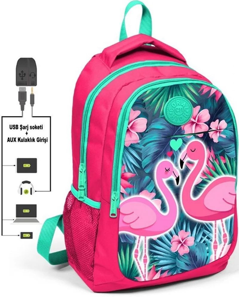 YAYGAN ÇANTA SIRT CORAL HIGH SPORT USB+AUX SOKETLİ 23416