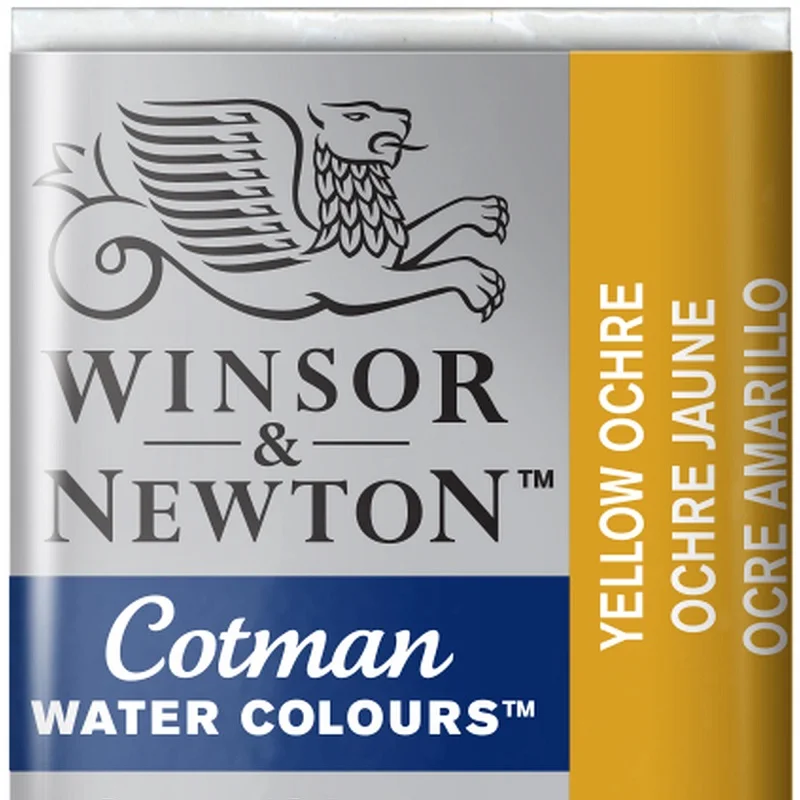W&amp;N SULU BOYA COTMAN YARIM TABLET YELLOW OCHRE 744 WN-0301744