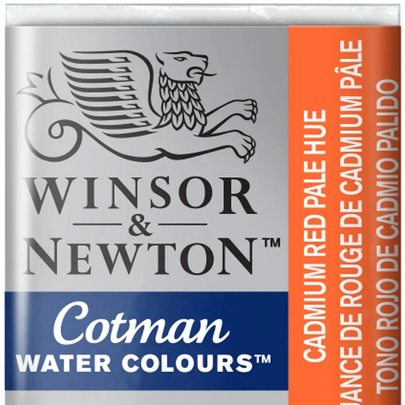W&amp;N SULU BOYA COTMAN YARIM TABLET CADMIUM RED PALE HUE WN-0301103