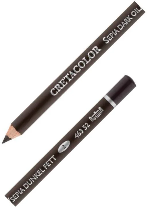CRETACOLOR SEPİA OIL PENCIL DARK ÇİZİM KALEMİ 46352