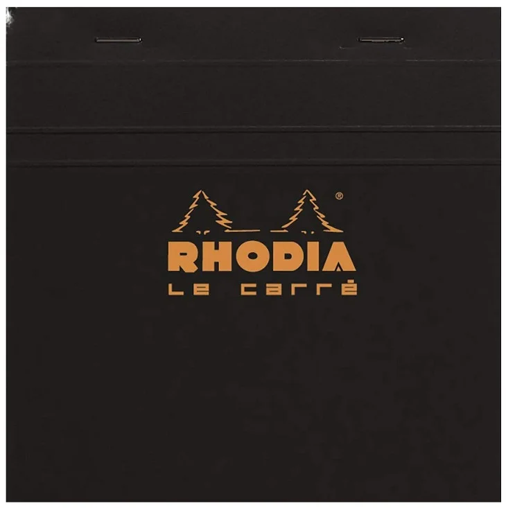 RHODIA BLOKNOT BASIC DİKİŞLİ 14.8x14.8 80 GR 80 YP KARELİ SİYAH RT148209