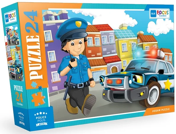 BLUE FOCUS PUZZLE 24 PARÇA POLICE ( POLİS ) BF310