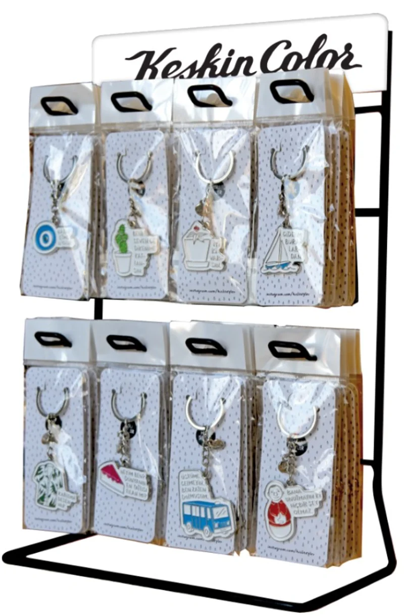 KESKİN ANAHTARLIK HİSLİ ŞEYLER 64 LÜ STAND 500460-99
