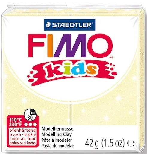 FIMO KIDS MODELLEME KİLİ 42 GR SEDEFLİ SARI 8030-106