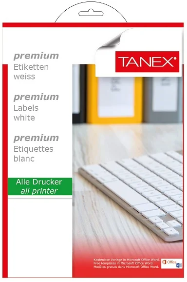 TANEX LASER ETİKET TW-2000 210 X 297 MM ( 1 )  25 Lİ