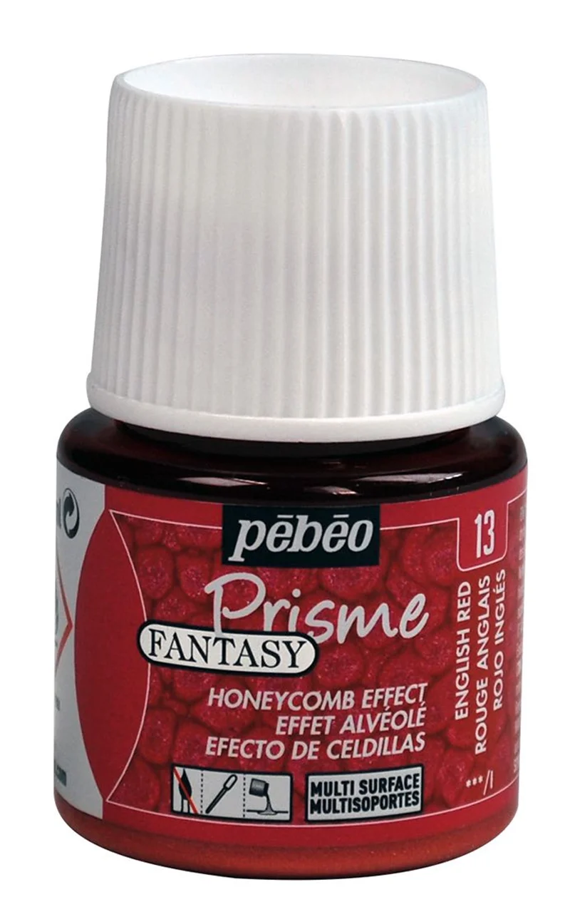 PEBEO DEKORATİF BOYA MULTI SURFACE FANTASY PRISME 45 ML 166013 ENGLISH RED