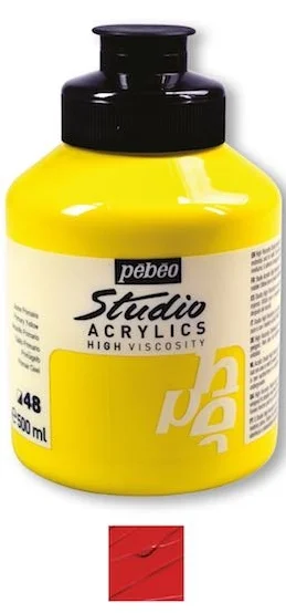 PEBEO AKRİLİK BOYA STUDIO 500 ML 171*53 DARK CADMIUM RED