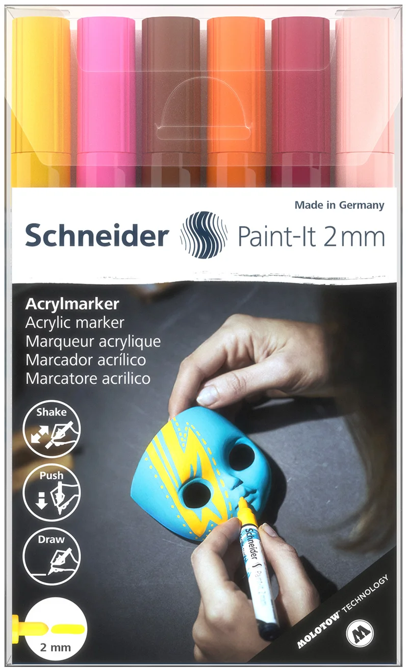 SCHNEIDER AKRİLİK MARKER 310 2.0 SET-3 6 LI KARIŞIK RENK SCM520