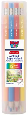 KRAF KIDS MEKANİK RENKLİ KURU BOYA 12 Lİ KK400