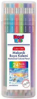 KRAF KIDS MEKANİK RENKLİ KURU BOYA 24 LÜ KK400