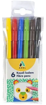 ADEL KEÇELİ KALEM 6 RENK 222001