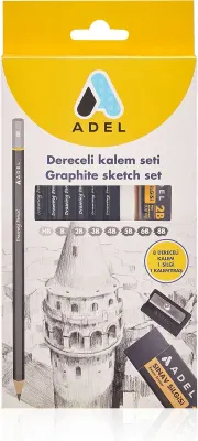 ADEL KURŞUN KALEM DERECELİ SET 8 Lİ 2165000082000