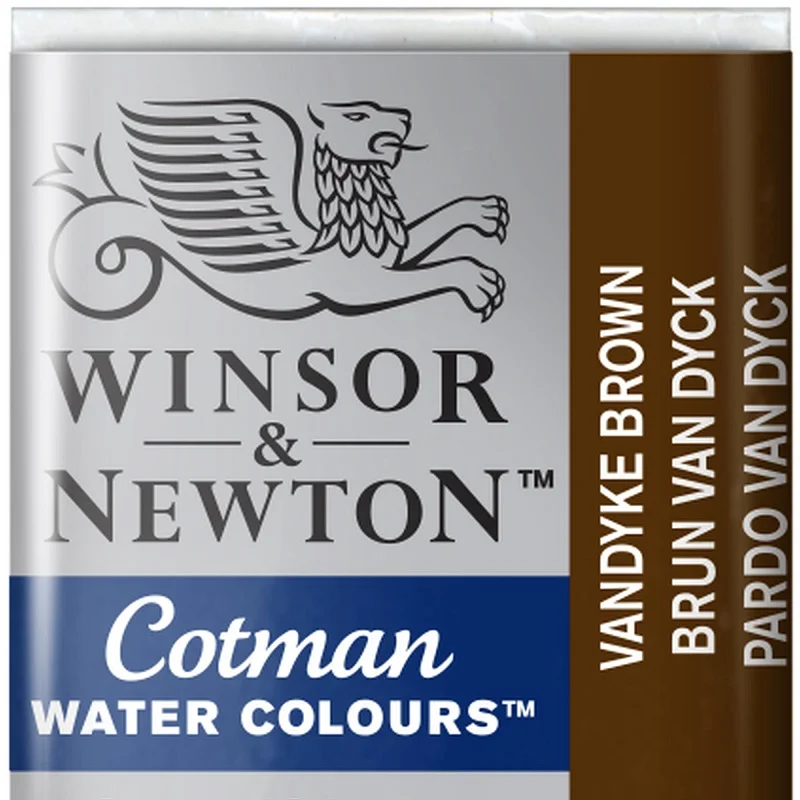 W&N SULU BOYA COTMAN YARIM TABLET VANDYKE BROWN 676 WN-0301676