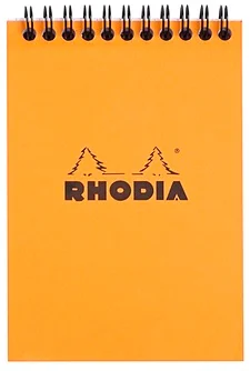 RHODIA BLOKNOT BASIC SPİRALLİ A6 80 GR 80 YP KARELİ TURUNCU RB13500