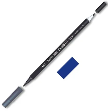 MARVY FIRÇA KALEM BRUSH PEN ÇİFT UÇLU 1800-050 ULTRA-MARINE