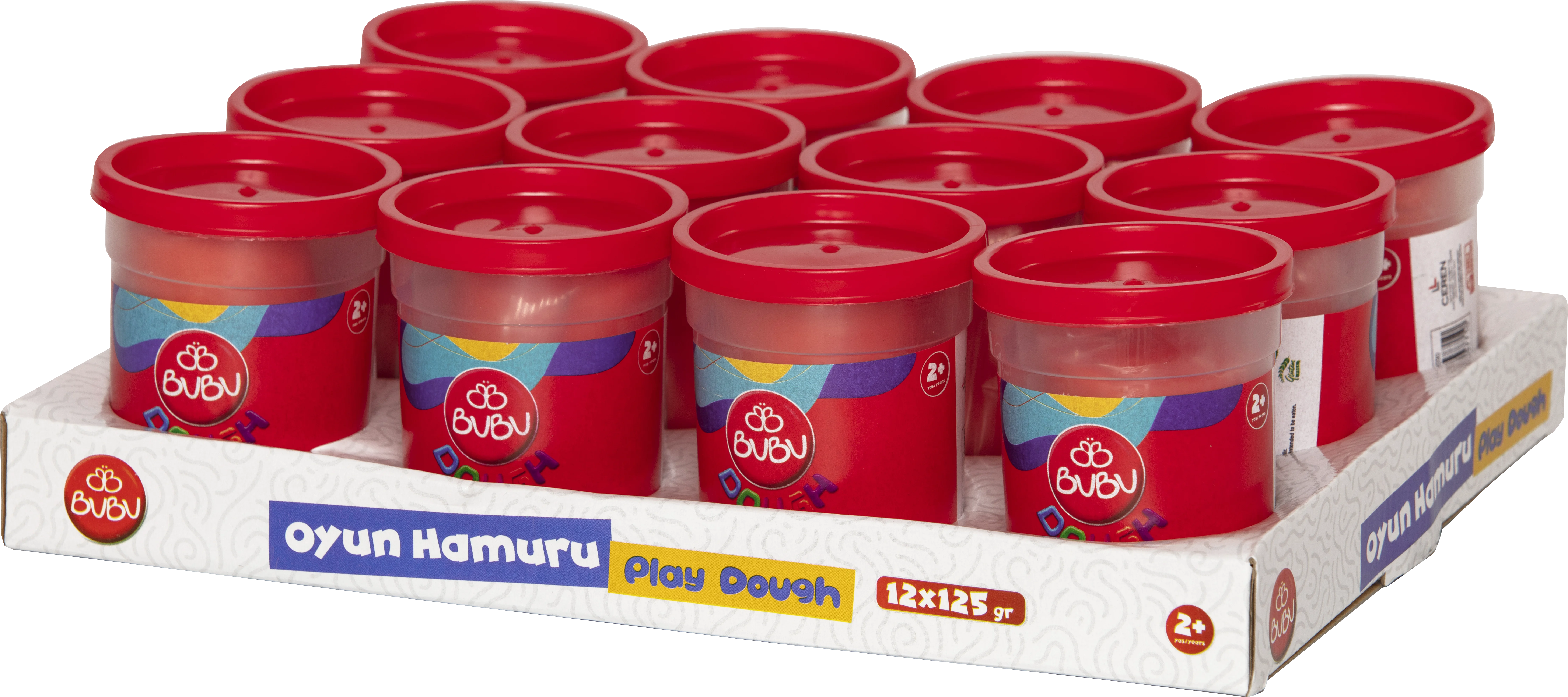 PASİF BU-BU OYUN HAMURU TEK RENK TURUNCU 125 GR.