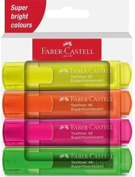 FABER FOSFORLU KALEM SET ŞEFFAF 46 4 LÜ 254644