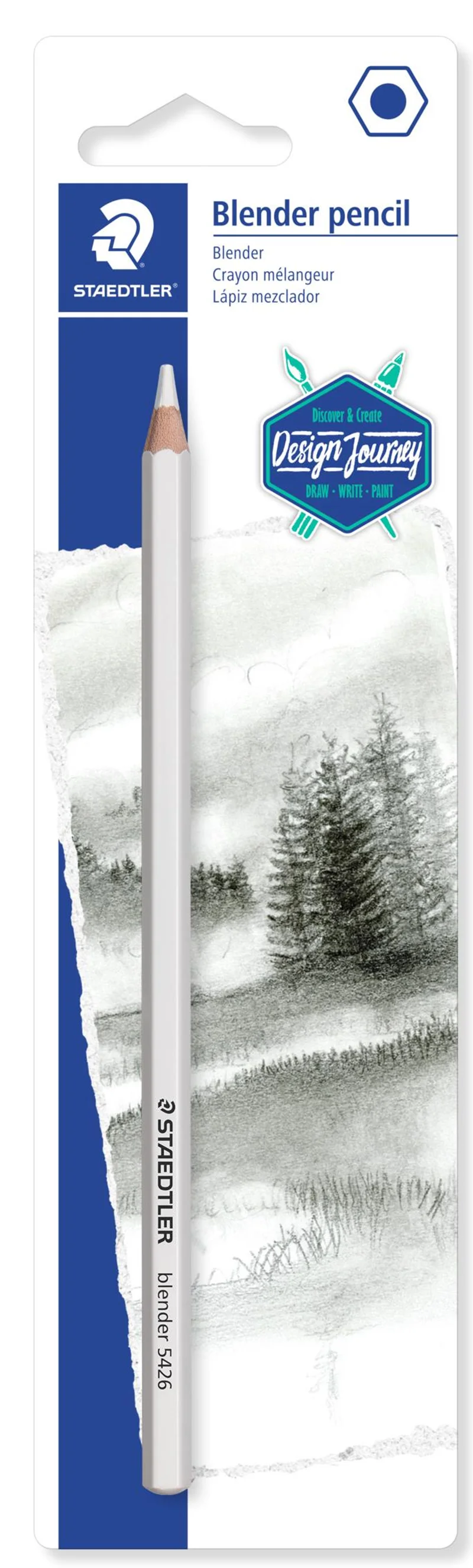 STAEDTLER KURŞUN KALEM BLENDER WAX PASTEL BEYAZ 5426BLBK-C