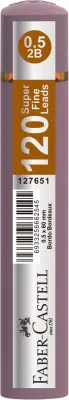 FABER MİN GRIP SOFT 0.5MM 2B 60MM 120Lİ TİT BORDO 127651