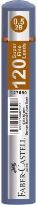 FABER MİN GRIP SOFT 0.5MM 2B 60MM 120Lİ TİT DUMAN MAVİSİ 127650