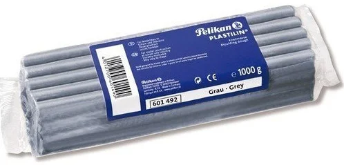 PELİKAN KİL HAMURU 1KG PLASTİLİN GRİ 601492