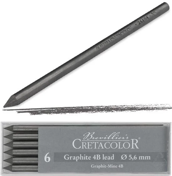 CRETACOLOR GRAPHİTE 4B PORTMİN UÇ 5,6MM 6'LI 26184
