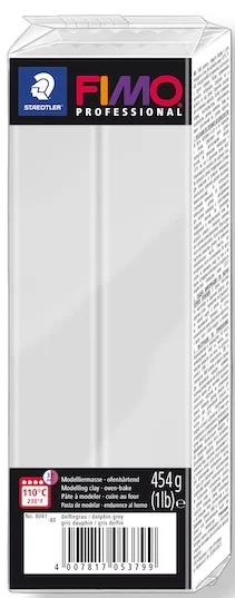 FIMO PROFESSIONAL MODELLEME KİLİ 454 GR YUNUS GRİ 8041-80