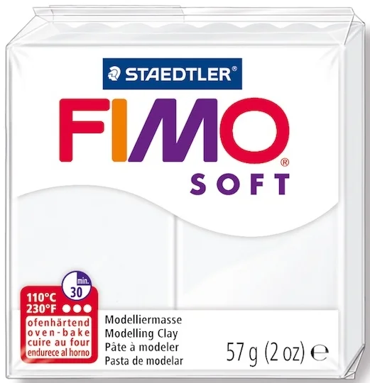 FIMO SOFT MODELLEME KİLİ 57 GR BEYAZ 8020-0 07
