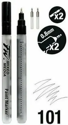 DALER ROWNEY PİSTOLE (LİKİT AKRİLİK) MARKER FW MARKER SET 2XSM TECHNICAL+NIBS 160320101