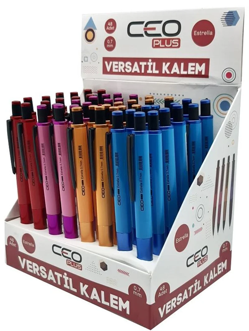 CEO VERSATİL ÜÇGEN METALİK PLS.GÖVDE 0.7MM 48'Lİ CEO-VR0027